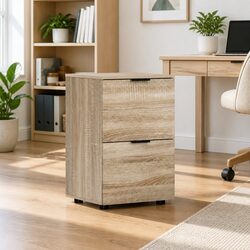 Compact Two Drawer Filing Cabinet for Office Use