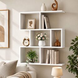 Floating Wall Shelf - 3-Tier Storage Organizer