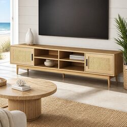 Functional TV Cabinet Entertainment Unit 180cm