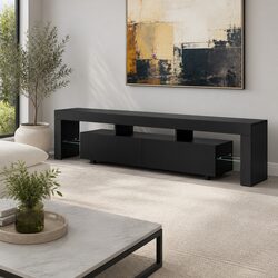 200cm TV Cabinet Entertainment Unit with Storage and LED