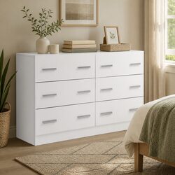 Sleek 6 Drawer Dresser for Contemporary Spaces