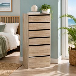 6-Drawer Tallboy Chest of Drawers for Organized Storage