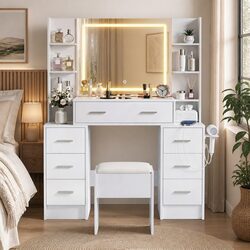Dressing Table Vanity Desk Set with LED Mirror Specifications
