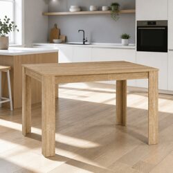 Four to Six Seater Rectangular Oak Dining Table