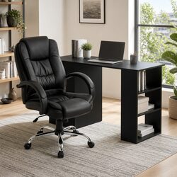 120cm Computer Desk and Office Chair Assembly Set