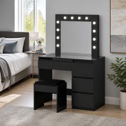 LED Vanity Dressing Table with Stool - Specifications Included