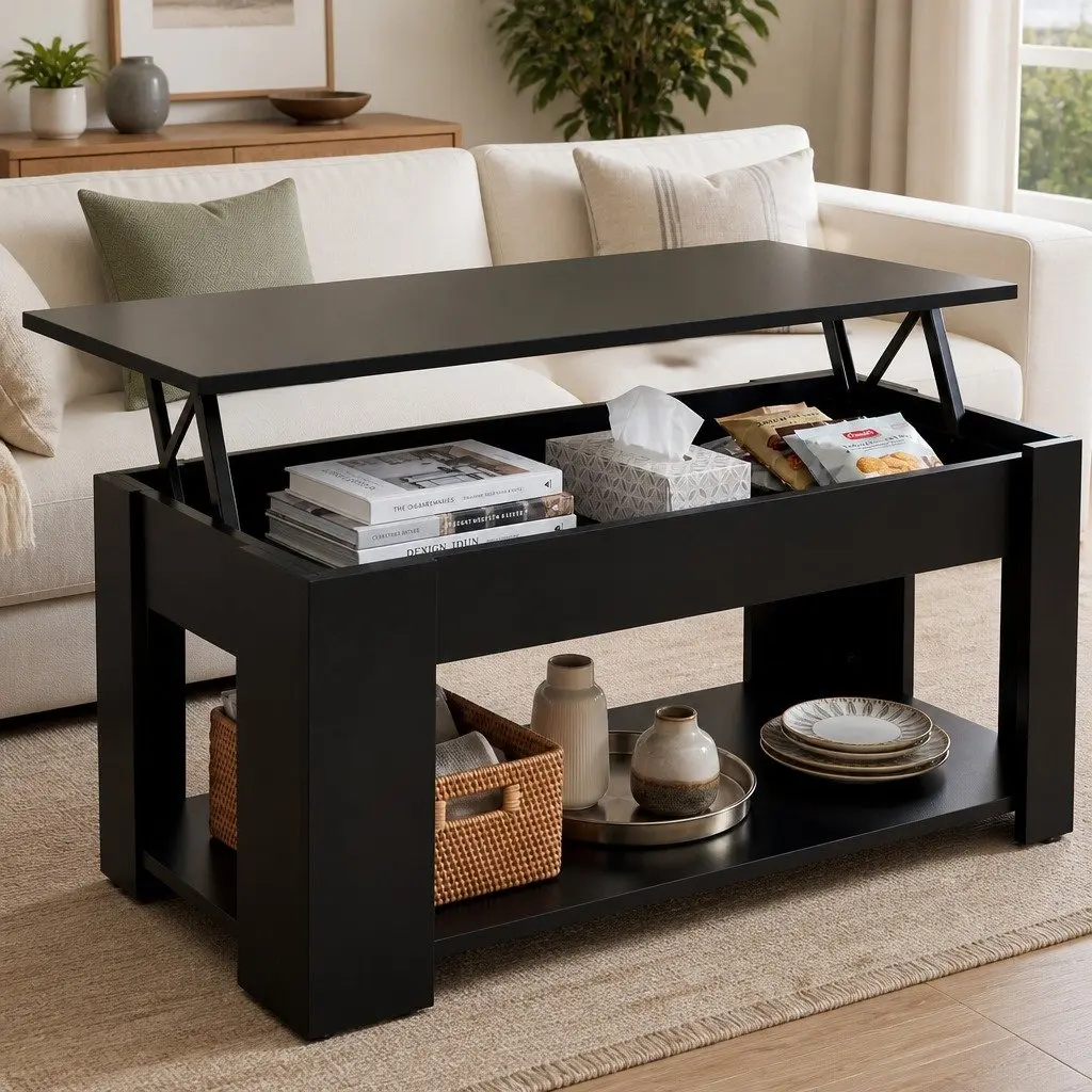 Black TV Unit & Coffee Table Bundle