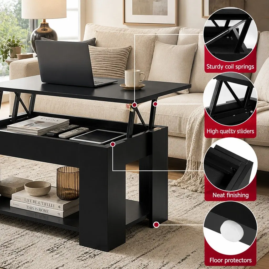 Black TV Unit & Coffee Table Bundle