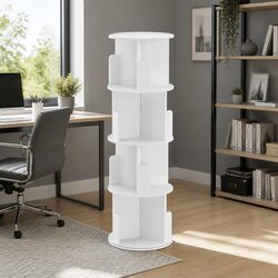 4 Tier Rotating Display Shelf with 360-Degree Swivel