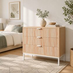 3 Drawer Chest with Sturdy Construction and Modern Design