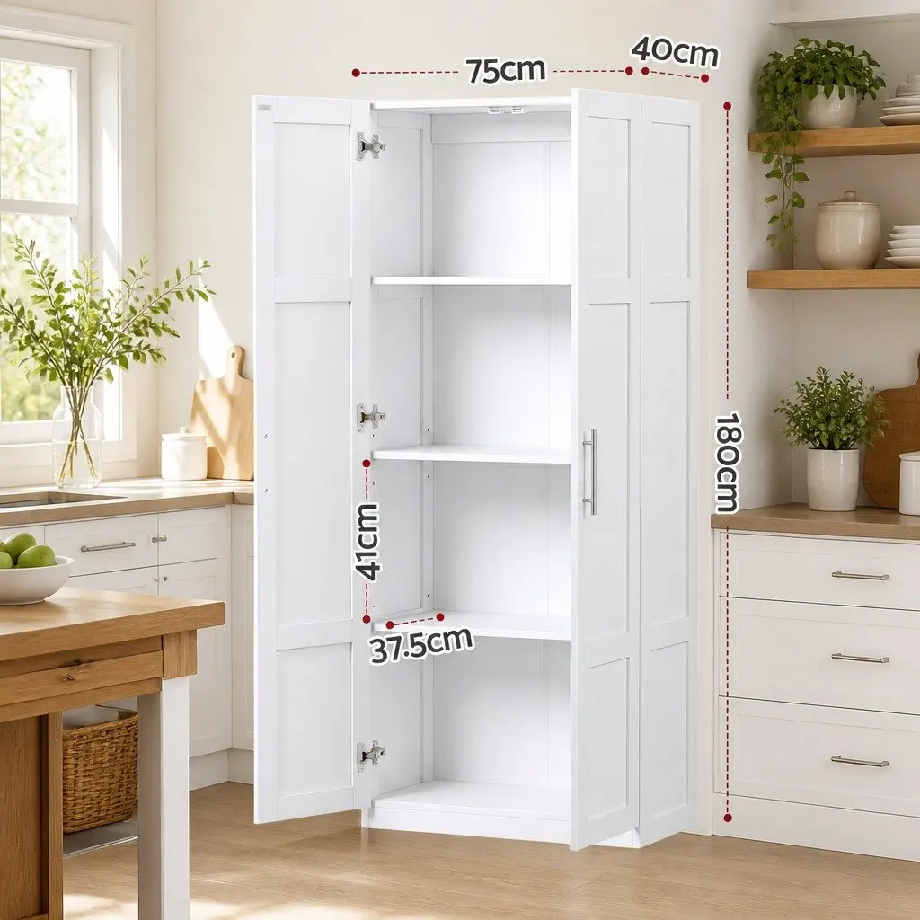 2-Door Storage Cabinet with Adjustable Shelves