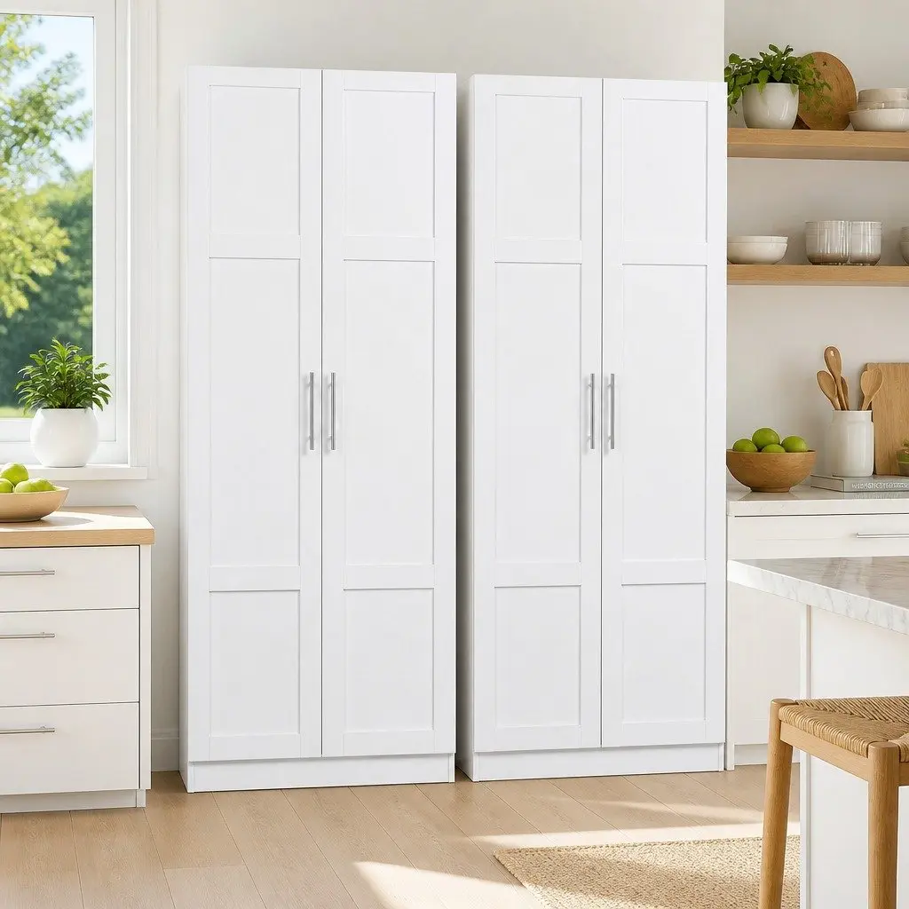 2-Door Storage Cabinet with Adjustable Shelves