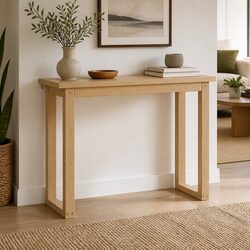 110CM Console Table with Pine Wood Grain Finish