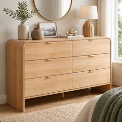 6 Drawer Chest of Drawers with Anti-Tip Safety Kit