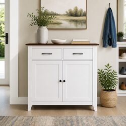 Buffet Sideboard Storage Cabinet 90cm with 2 Drawers