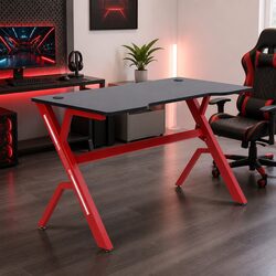 Gaming Desk Table 120cm with Powder-Coated Steel Frame