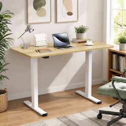 Height Adjustable Standing Desk with Dual Motors, 140CM