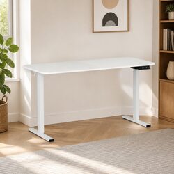 Adjustable Electric Standing Desk 140cm White