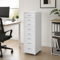 Steel Office Filing Cabinet with 8 Drawers