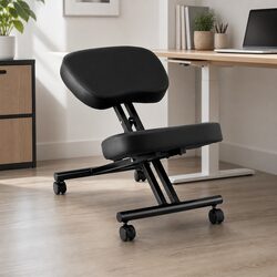 Adjustable Kneeling Chair with PU Leather and Metal Frame
