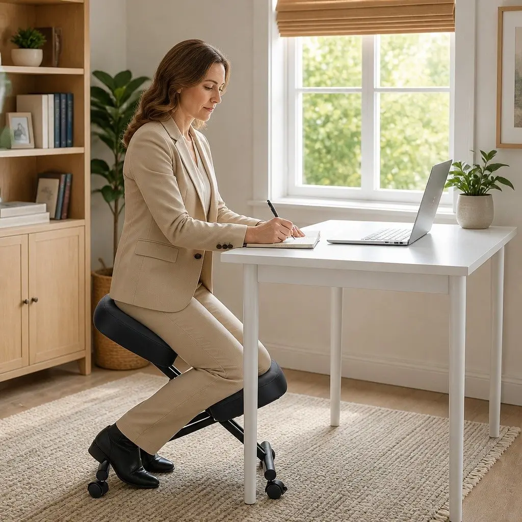 Kneeling Chair Ergonomic Office Desk Seat Posture Support Adjustable Height