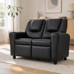 Black PU Leather Kids Recliner Chair Specifications