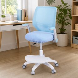 Kids Study Chair: Adjustable Height, Blue Ergonomic Design