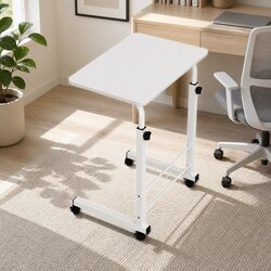 Adjustable Height Mobile Laptop Desk with 60cm Width