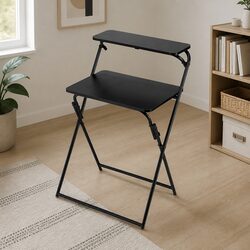 Adjustable Foldable Laptop Desk with Metal Frame