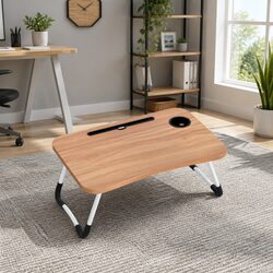 Adjustable Pine Laptop Desk with Foldable Design