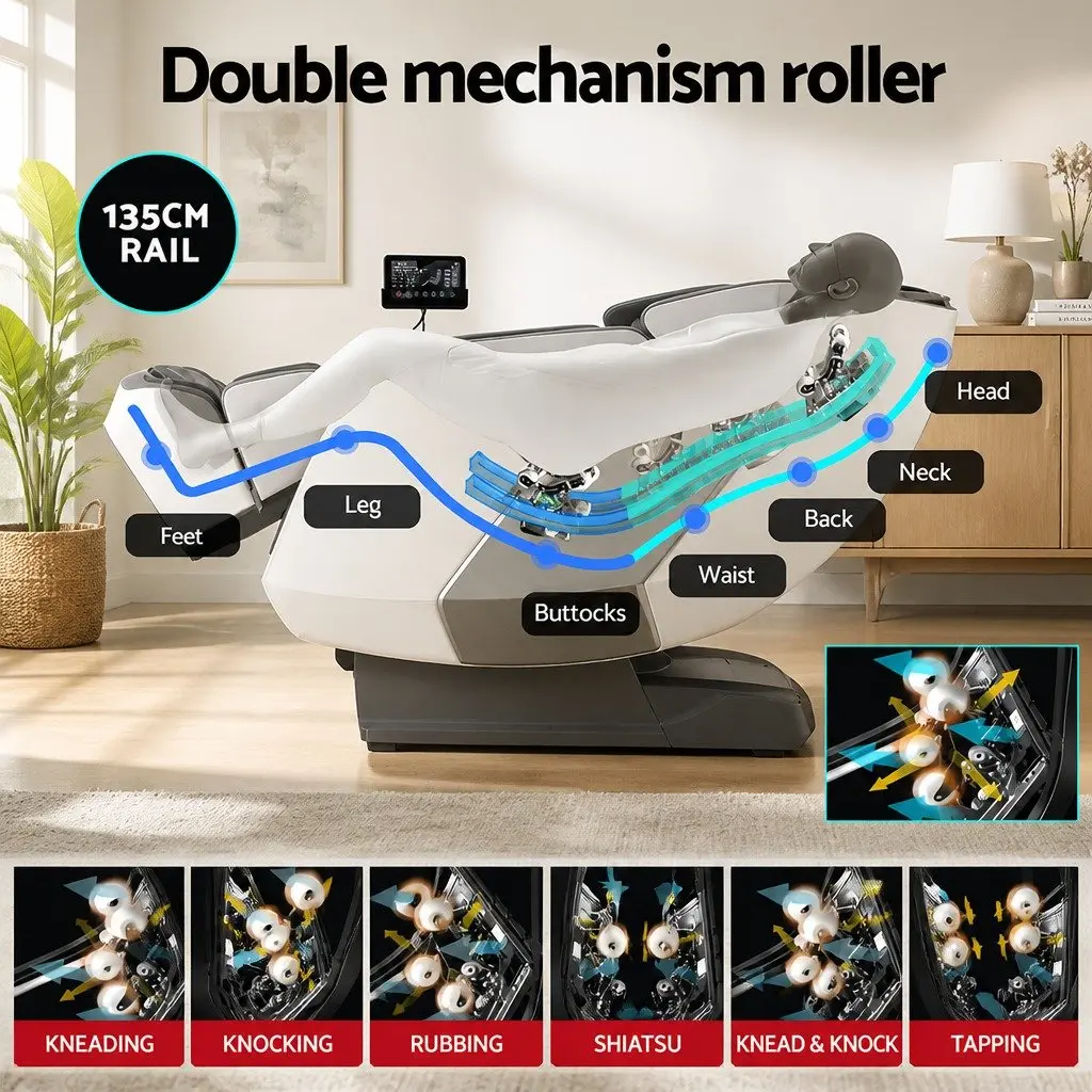 4D Massage Chair Recliner with SL Track and Airbags