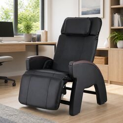 Black Electric Massage Chair with 12 Motors and Zero Gravity