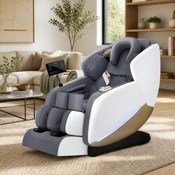 Electric Massage Recliner Chair in Grey with Zero Gravity