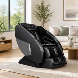 Electric Massage Chair Recliner - Black Full Body Therapy