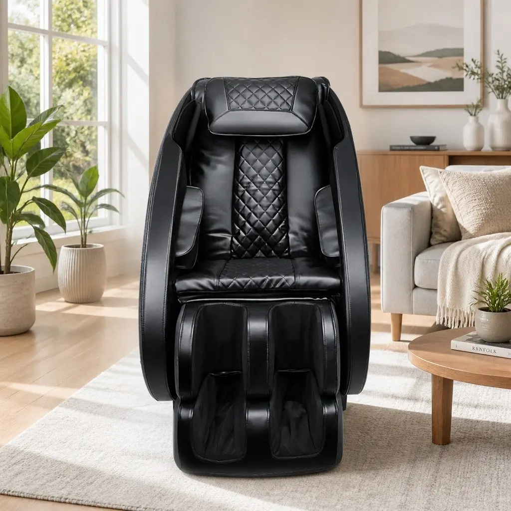 Electric Massage Chair Full Body Zero-Gravity Heated Black