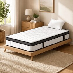 25cm Single Mattress with Cool Gel Foam and Bonnell Spring