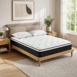 21cm Medium Firm Queen Mattress with Bonnell Springs