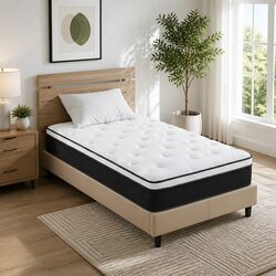 Hypoallergenic Single Mattress with Bonnell Spring Core