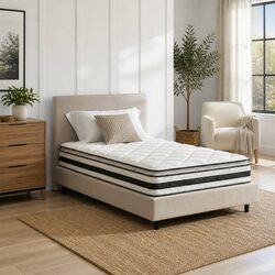 21cm King Single Mattress with Bonnell Spring Construction