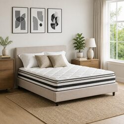 21cm Medium-Firm King Size Mattress with Bonnell Springs