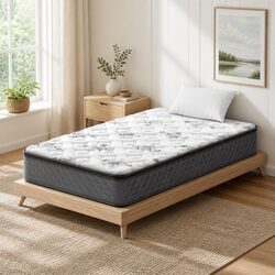 Medium Firm Single Mattress 24cm Bonnell Spring Coil System