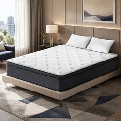 Double Mattress with 34cm Euro Top Construction