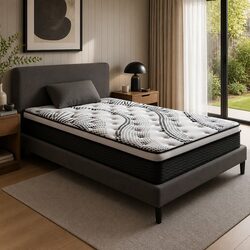 Single Mattress with Euro Top 32cm Medium Firmness