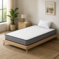 13cm Medium Firm King Single Mattress with Bonnell Springs