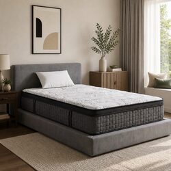 Single Mattress with 9-Zone Pocket Spring and Euro Top