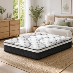 Euro Top 32cm Thick Super King Mattress with Pocket Springs