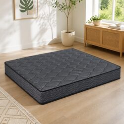 16cm King Size Mattress with Bonnell Springs and Grey Cover