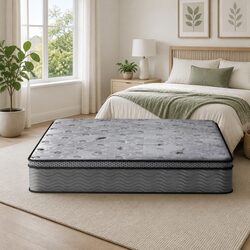 King Size Mattress 26cm Grey with Pocket Springs