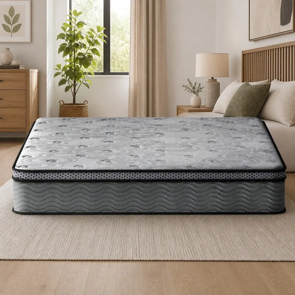 King Size Mattress 26cm Grey with Pocket Springs