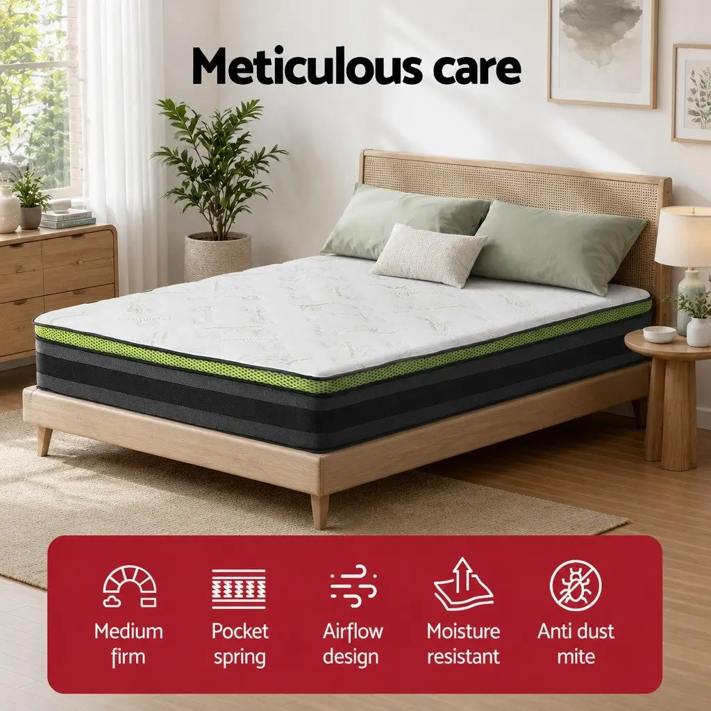 Double Mattress 30cm with Pocket Springs and Gel Foam